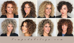 CORTES DE CABELO CACHEADO COM FRANJA