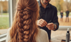 TRANÇA TIPO ESPINHA DE PEIXE