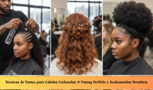 Técnicas de Trança para Cabelos Cacheados: O Timing Perfeito e Acabamentos Versáteis