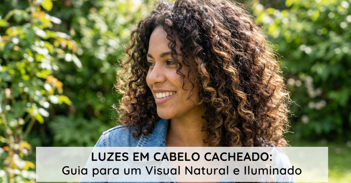 Luzes em Cabelo Cacheado