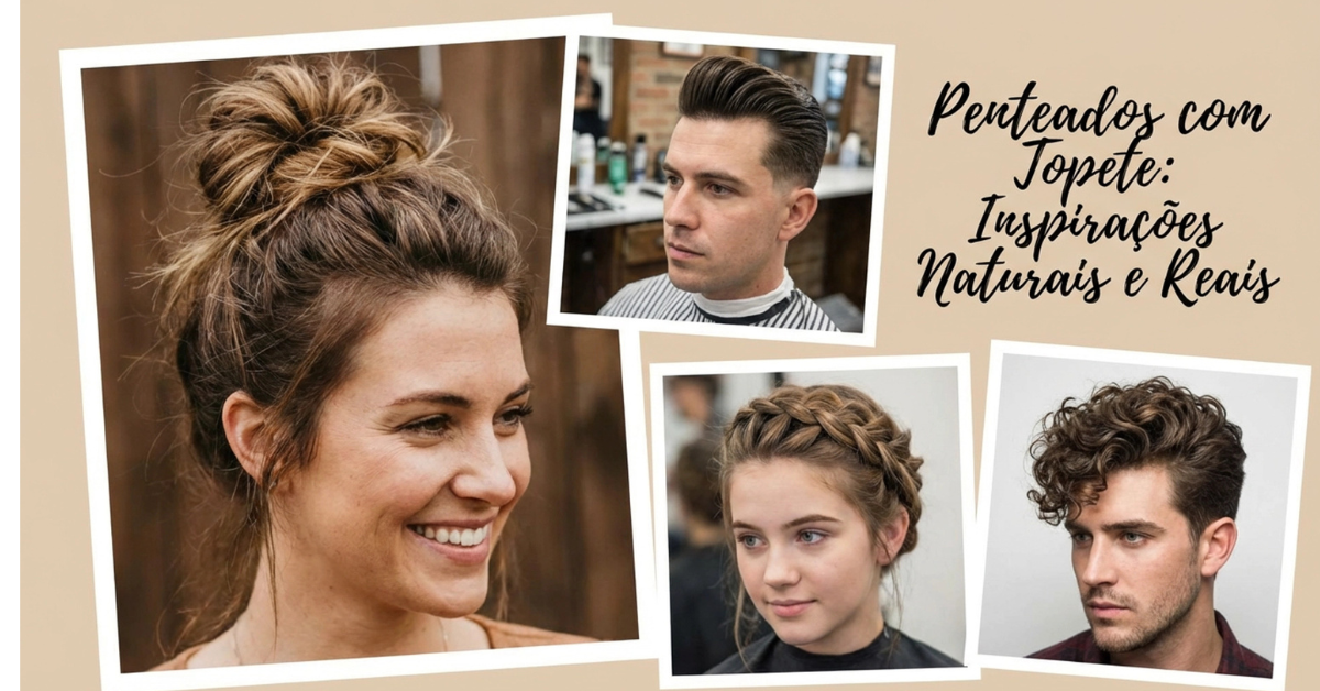 Penteados com topete