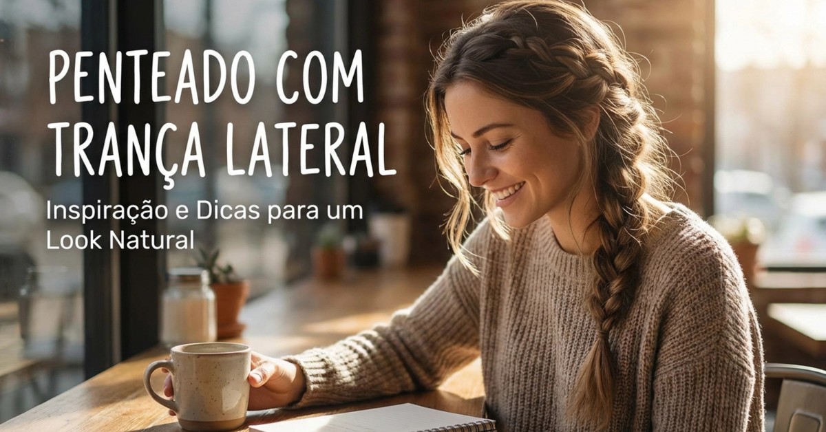 Penteado com Trança Lateral
