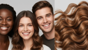 Adequado para todos os tipos de pele / Adequado para todos os tipos de cabelo