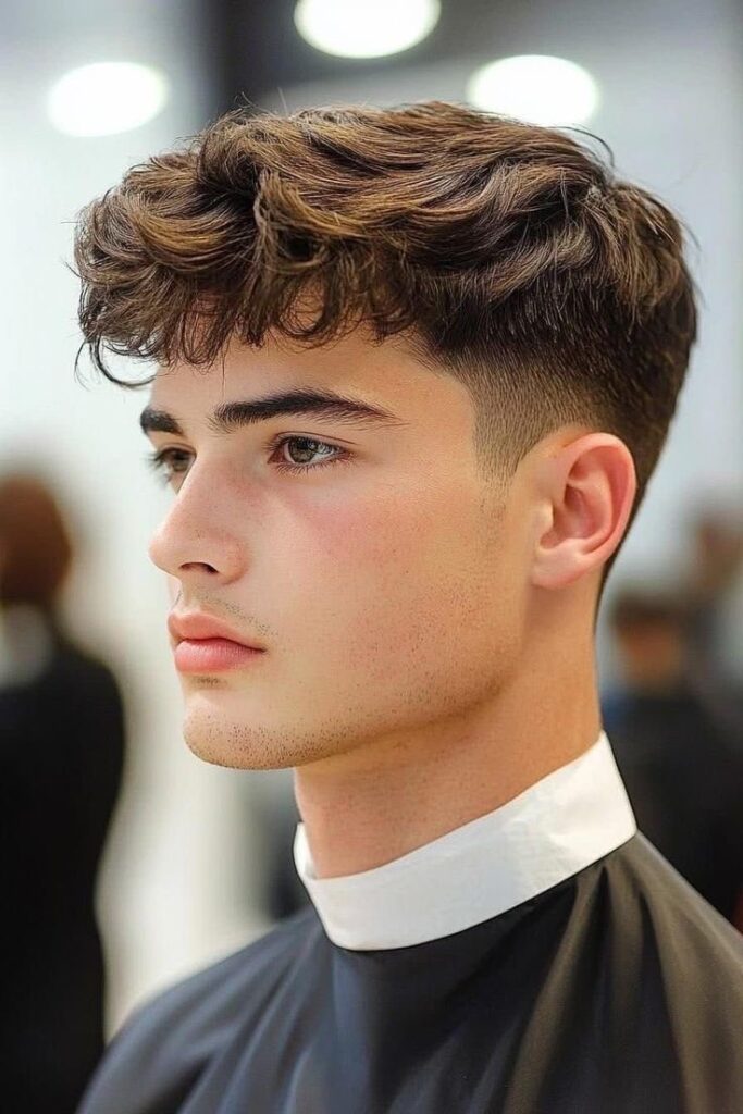 Textured crop com low fade