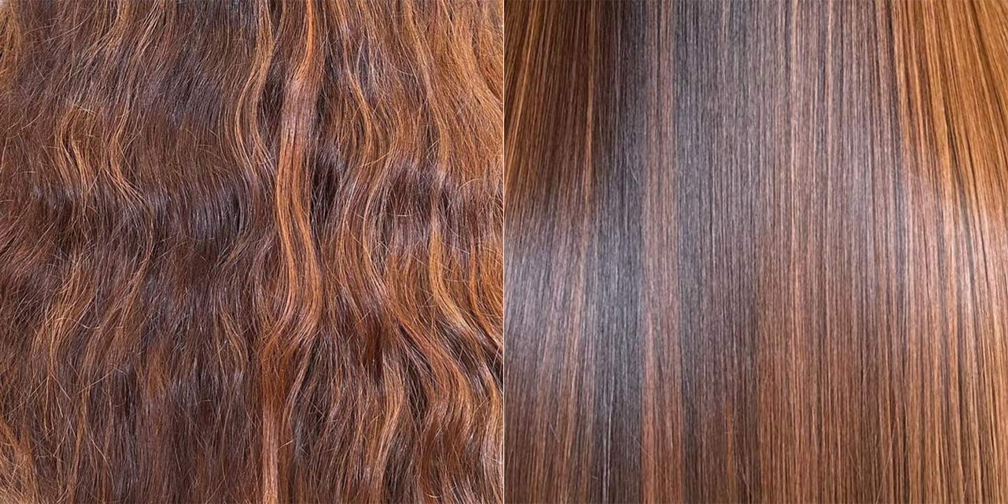 Cutícula do cabelo aberta e fechada como telhas de telhado absorvendo água