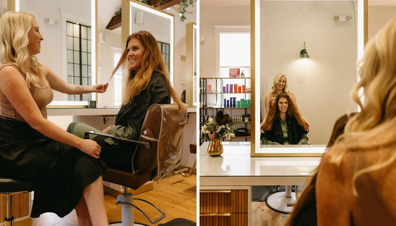 Calendário de retoque para cabelo fino, com um corte a cada 8 a 10 semanas e retoque extra em março, depois do verão
